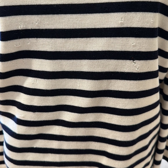 Alexander McQueen Striped Chain Cold-Shoulder Sweater - Picture 10 of 14